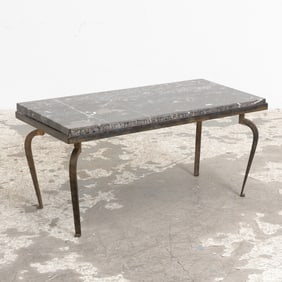Marble Top Iron Low Table