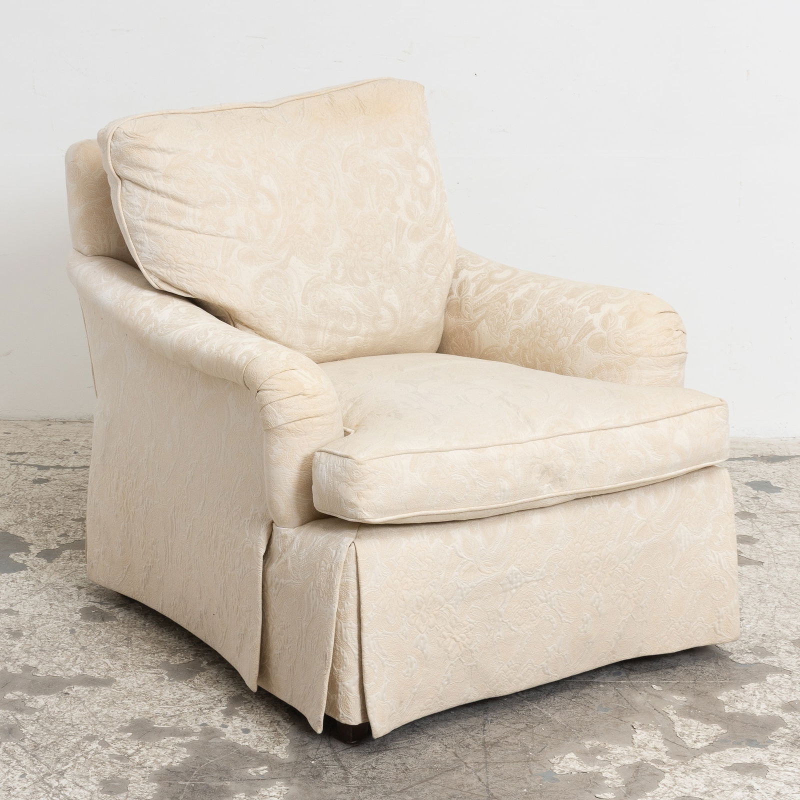 Baker Cream Upholstered Armchair (1 of 6)