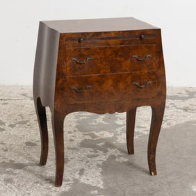 Burlwood Bedside Commode