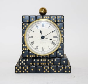 Folk Art Dice Form Clock