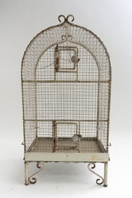 Painted Metal Bid Cage