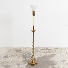 Brass Twist Floor Lamp Living Room