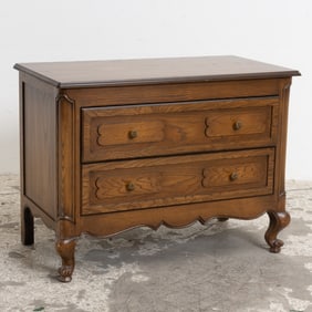 Louis XV Style Stained Oak Chest of Drawers