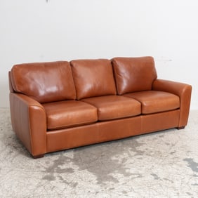 Modern Style Leather Upholstered Sofa