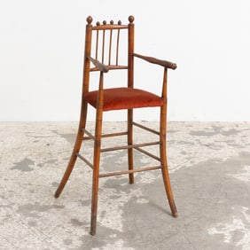 Folk Art Child's High Chair