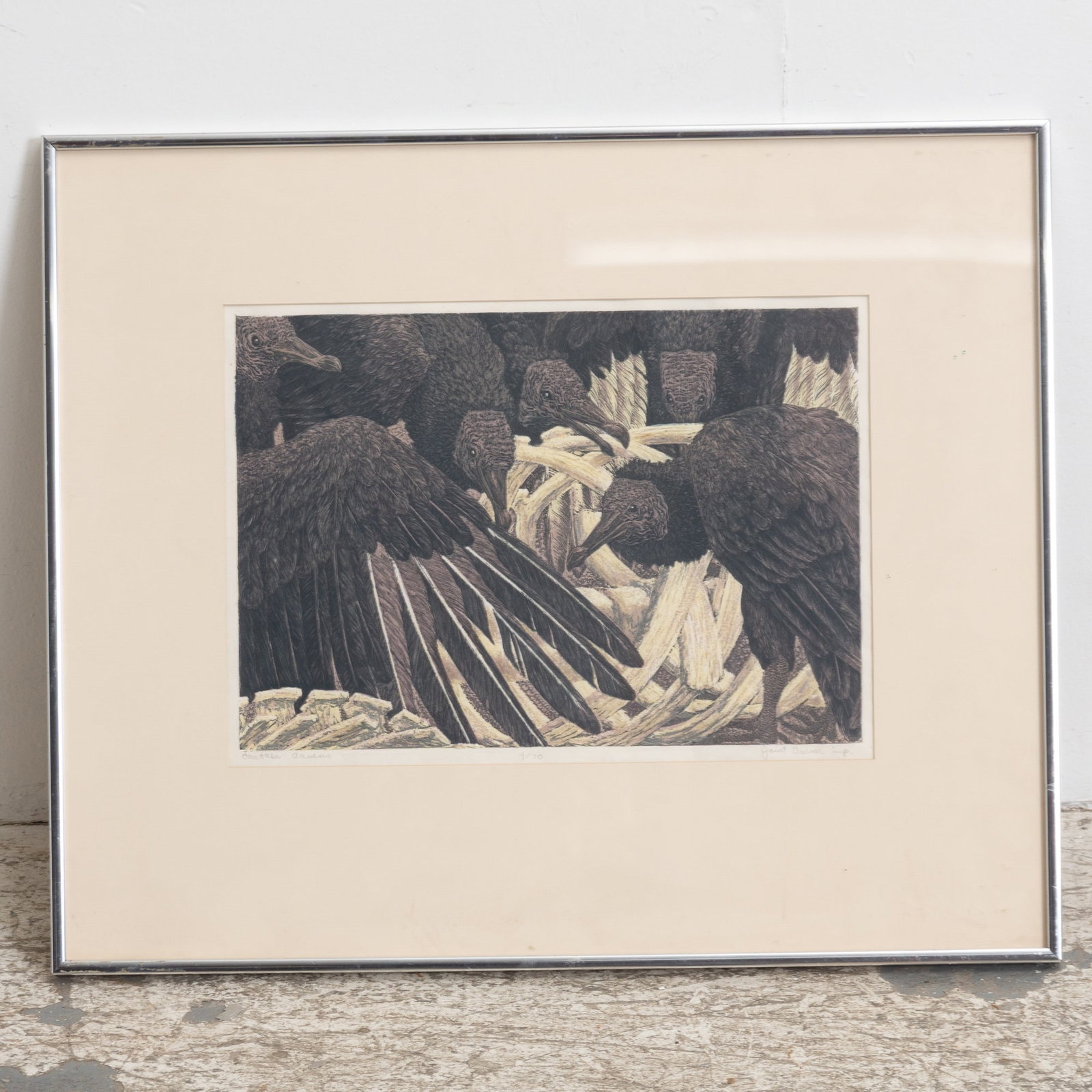 Janet Turner: Carca Cacus Lithograph Signed in pencil (lr) Numbered 4/70 (11" h x 15 1/2" w Overall 20 1/4" x 24 1/4")Good