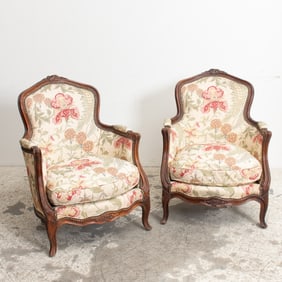 Pair of Louis XV Style Bergeres