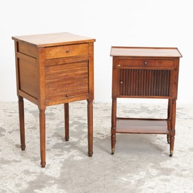 Two Tambour Bedside Tables