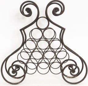 Wrought Iron Bottle Rack