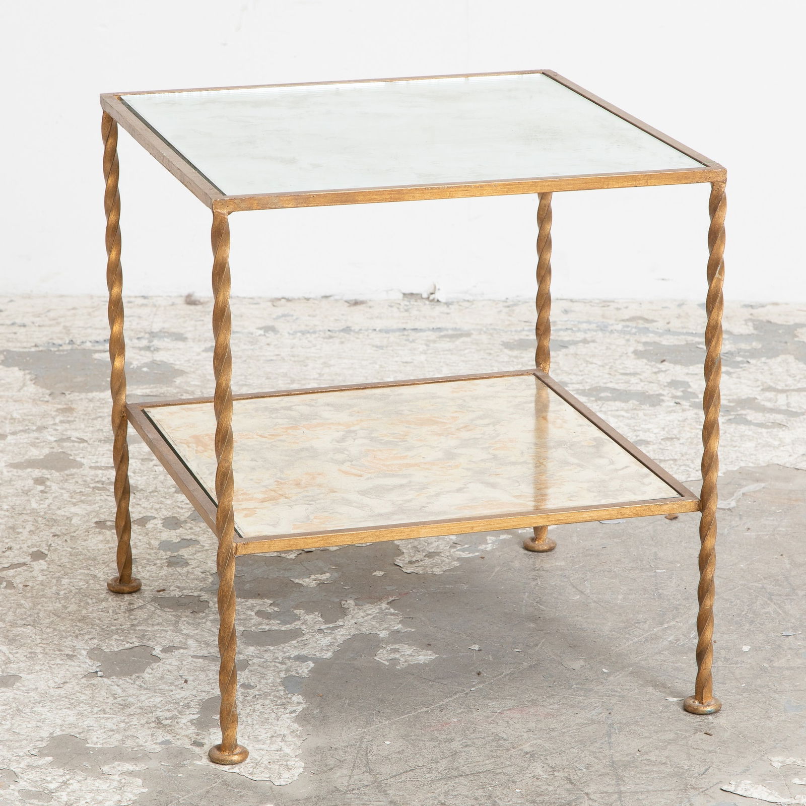 Two-Tier Brass Side Table (1 of 5)