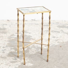 Two Chinese Tiles Mounted as a Side Table