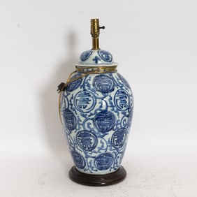 Chinese Blue and White Porcelain Ginger Jar