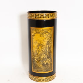 Paint Decorated Tole Umbrella Stand