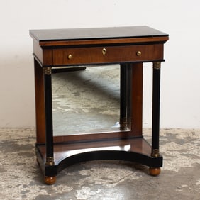 Regency Style Console Table with Mirrored Base