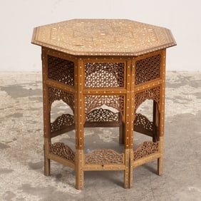 Moroccan Inlaid Side Table