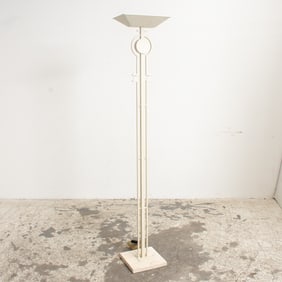 White Painted Metal Modern Floor Lamp