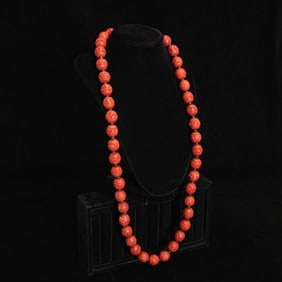 Cinnabar Beaded Necklace