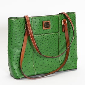 Dooney & Bourke Ostrich Leather Small Lexington Bag