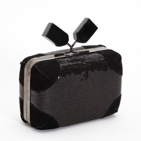 Claudia Ciuti Sequin Evening Clutch