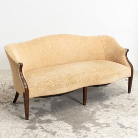 Regency Style Camelback Settee