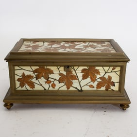 Brass Mounted Musical Trinket Box