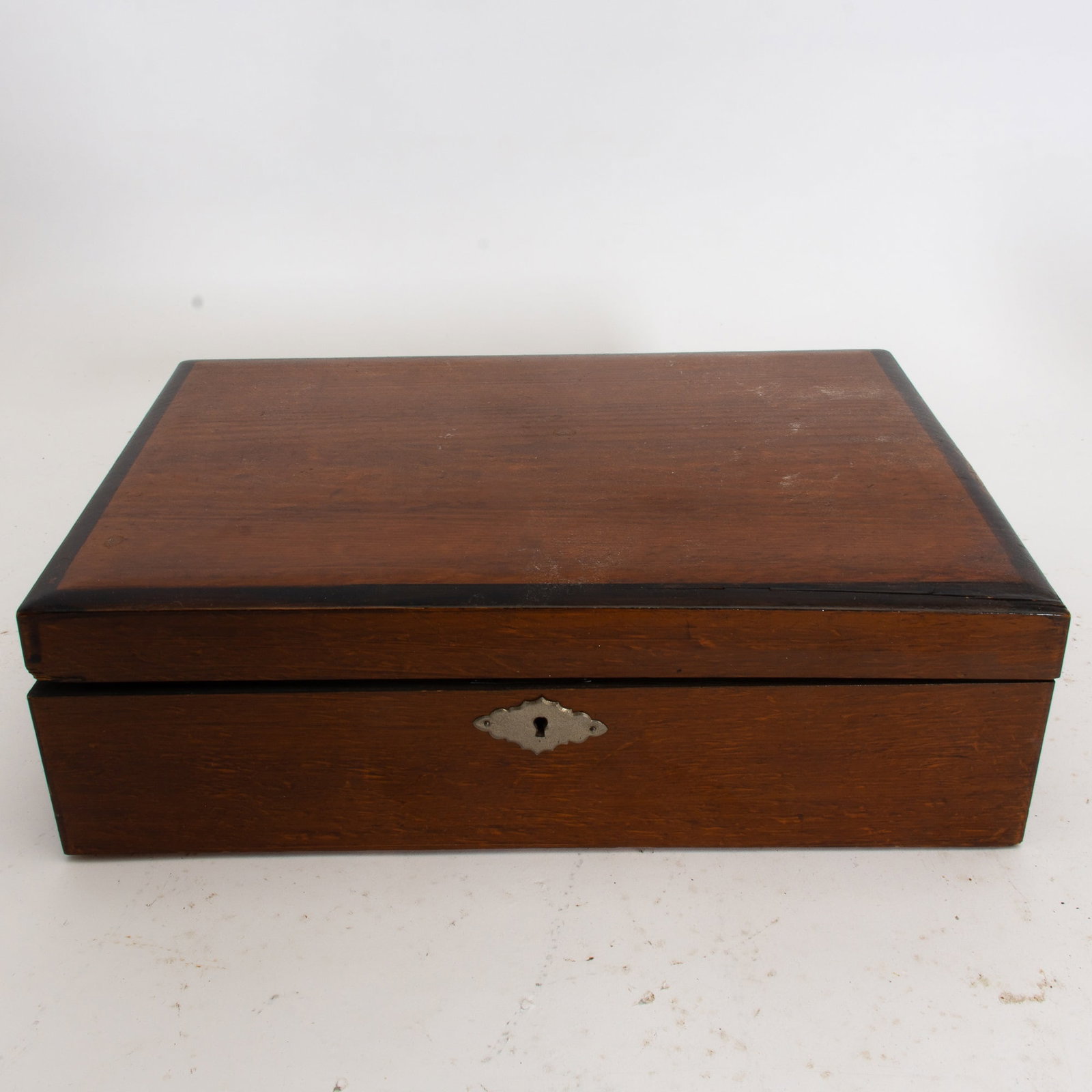 Mahogany Lap Desk: . (3 5/8" h x 12 3/8" w x 9" d ) Overall wear