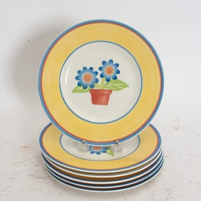 Set of Six Villeroy & Boch Plates