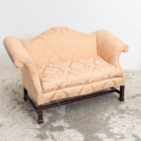 Chippendale Style Upholstered Settee