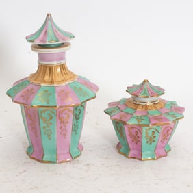 Two Meissen Style Porcelain Table Articles