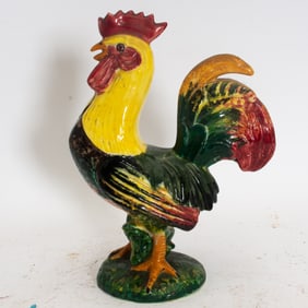 Italian Glazed Ceramic Rooster