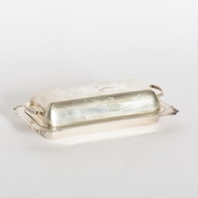 Sterling Lidded Butter Dish