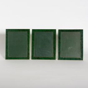Set of Three Hermes Enamel Photo Frames