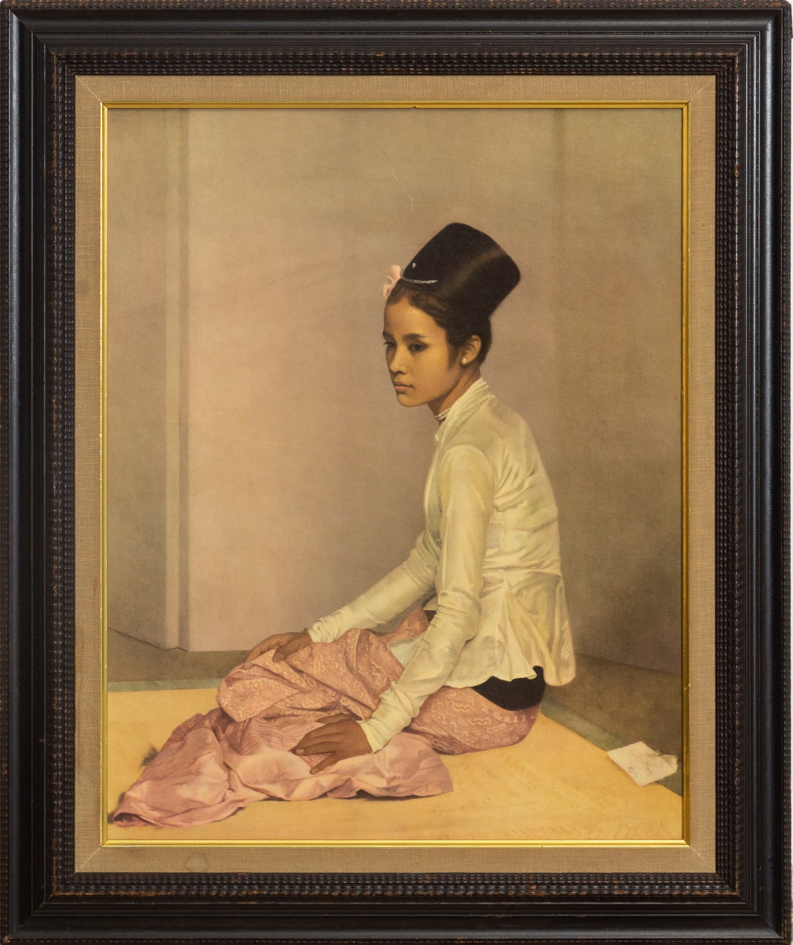 Sir Gerald Kelly: Saw Ohn Nyun Lithograph (Sight 23 1/2" h x 18 1/2" w Overall 30 1/2" x 25 1/2") Scratches