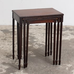 Set of Three Mahogany Nesting Tables