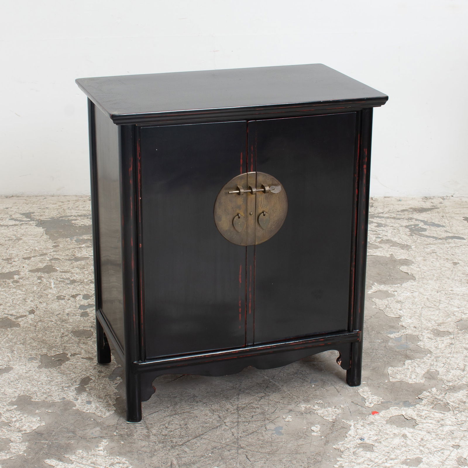 Asian Style Black Lacquer Cabinet (1 of 8)