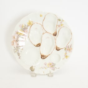 Limoges Porcelain Oyster Plate