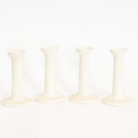 Set of Four Wedgwood Queensware Candlesticks