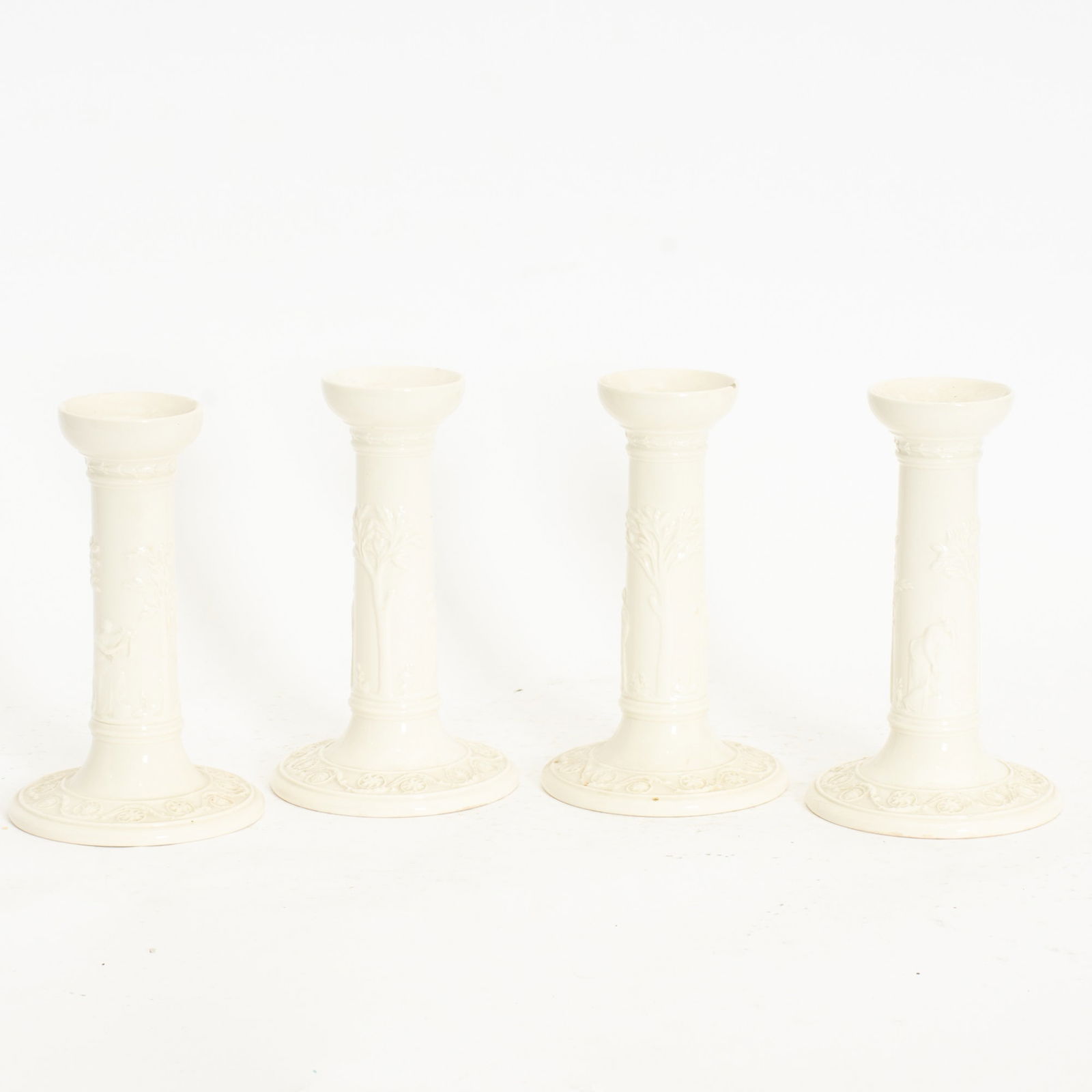Set of Four Wedgwood Queensware Candlesticks (1 of 6)