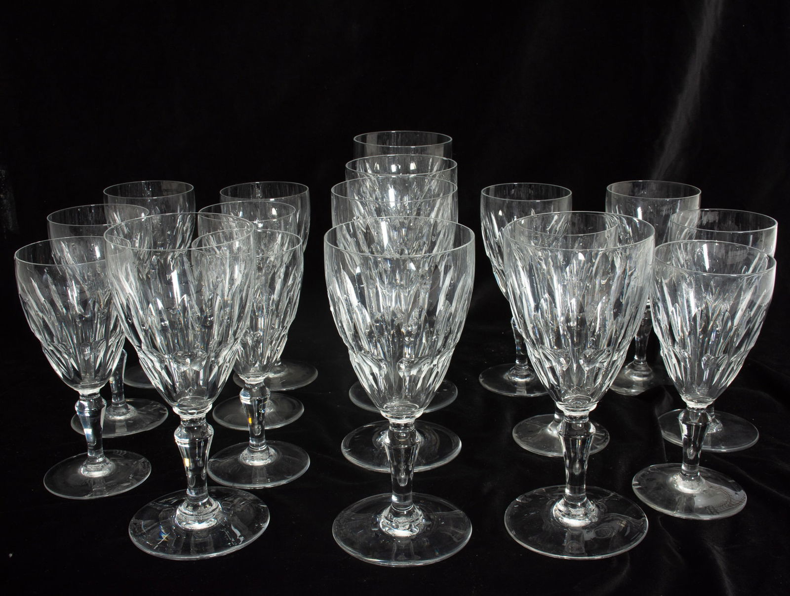 Group of Fourteen Baccarat Cut Glass Stemware (1 of 11)