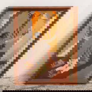 Gino Emilio Cesara Conti: Oil on canvas Signed (ll) (22 1/2" h x 17 1/2" w Overall 26" x 20 1/2") Good