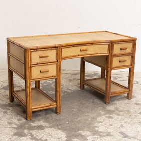 Bamboo and Rattan Desk