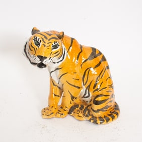Glazed Ceramic Tiger