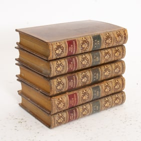 Leatherbound Copies of The Percy Anecdotes