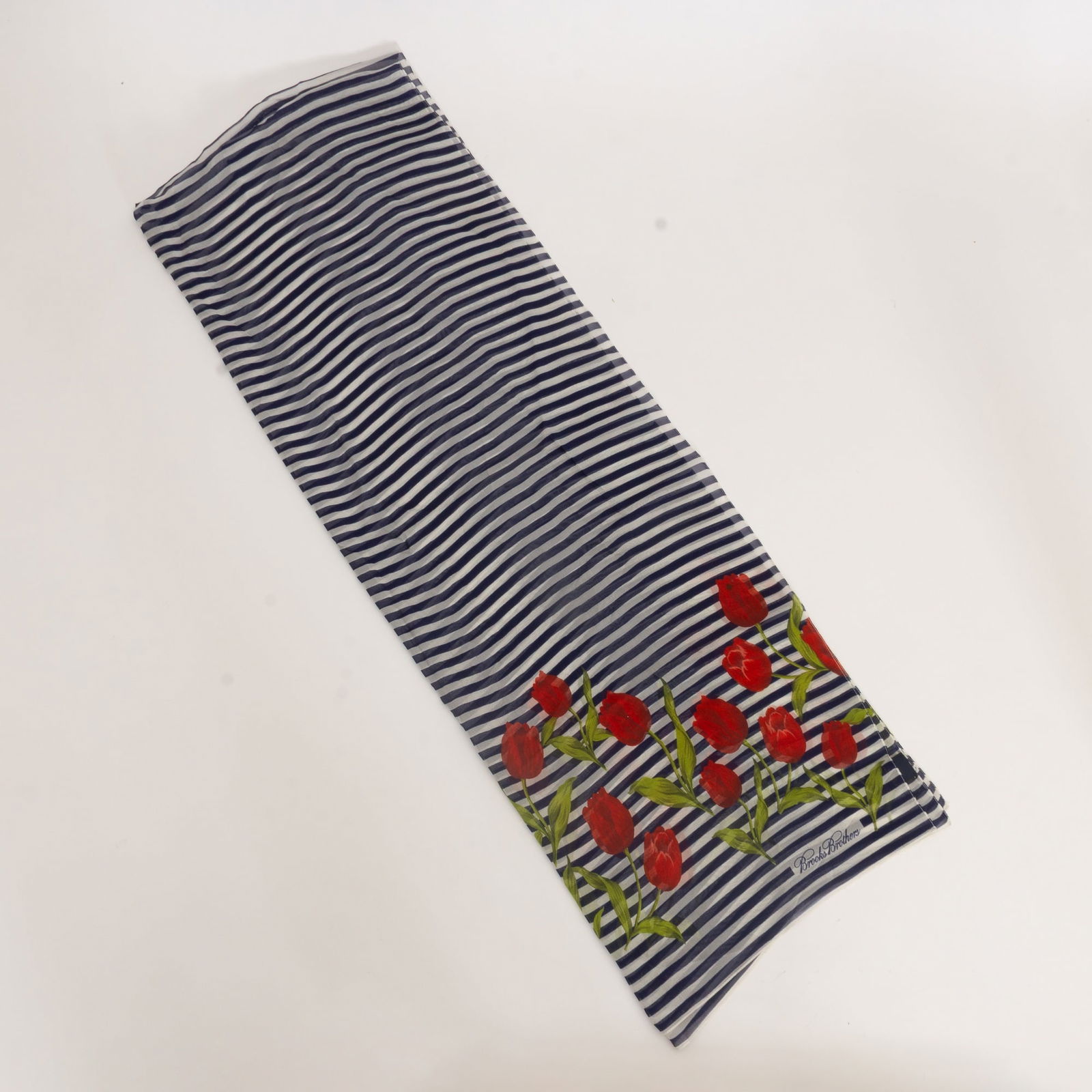 Brooks Brother Silk Scarf: . (72 1/2" l x 25 1/2" w) Good
