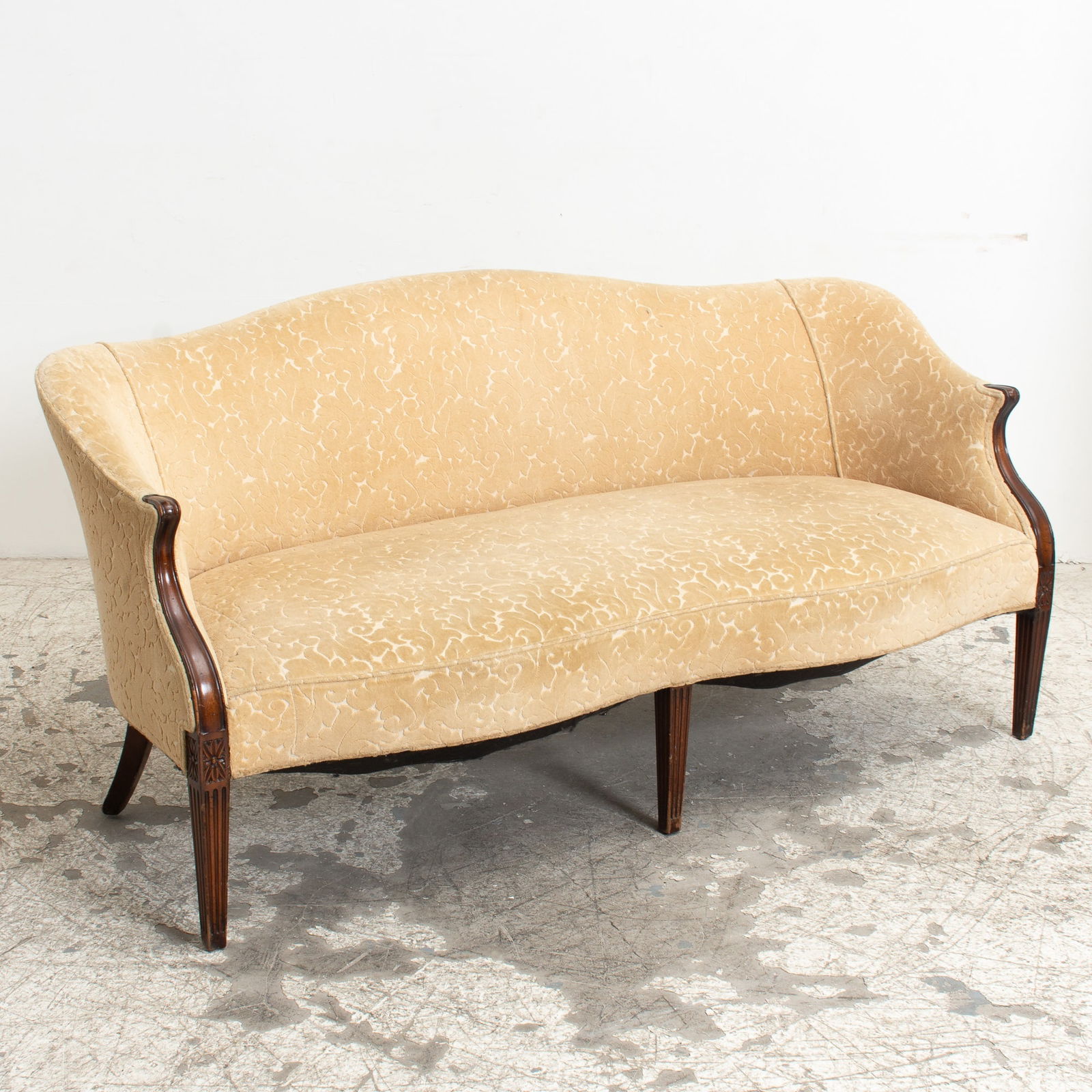 Regency Style Camelback Settee (1 of 5)