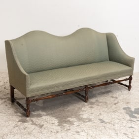 Teal Upholstered Sofa
