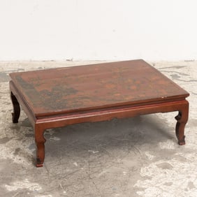 Asian Style Paint Decorated Low Table