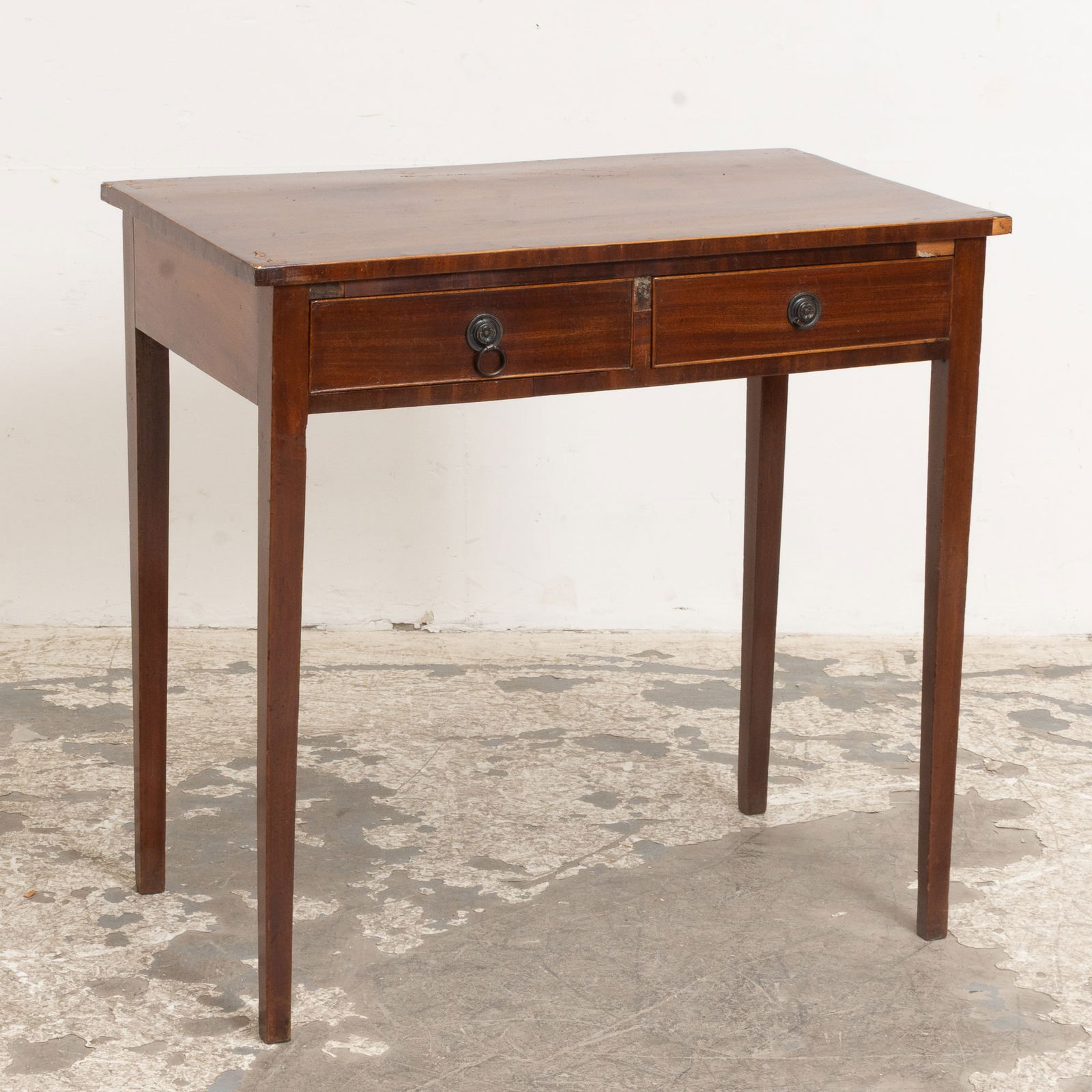 Mahogany Two-Drawer Side Table (1 of 7)