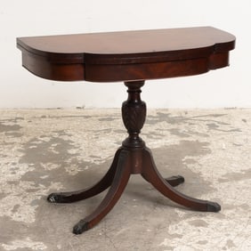 Federal Style Mahogany Fold-Over Table