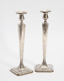 Pair of Weighted Sterling Candlesticks